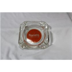 Harrah's Glass Casino Ashtray