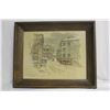 Image 1 : An Old Signed Print, Lithograph