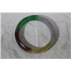 Image 1 : A Multicolor Carved Jade Bangle Bracelet