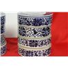 Image 2 : Two Sets of Chinese Blue and White Stacking Containers
