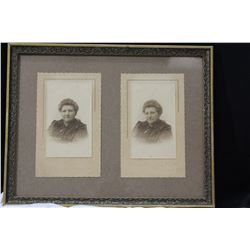 Lot of 2 Framed Black and White Photos