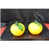 Image 1 : Set of Two Art Glass Oranges