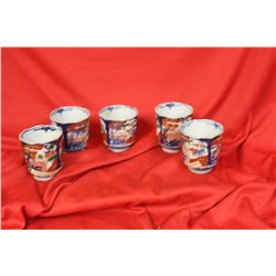 Lot of 5 Japanese Imari Cups