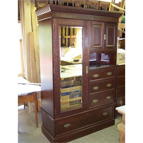 Victorian Eastlake Armoire Wardrobe 1229495