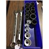 Image 1 : ASSORTED 3/4" & 1" IMPACT SOCKETS, 2 JET 1-7/8" COMBINATION WRENCHES AND MORE