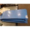 Image 1 : 9 BLUE INDUSTRIAL METAL 36" X 18" PEGBOARD