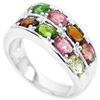 Image 2 : NATURAL MULTI COLOR TOURMALINE Ring