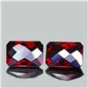 Image 1 : Natural Red Mozambique Garnet Pair 10x7 MM - Untreated