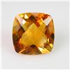 Image 1 : Natural Cushion Checker Citrine 5.30 Cts - Untreated