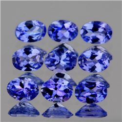 Natural  Purple Blue Tanzanite 9 Pcs