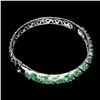 Image 3 : Natural Top Rich Green Emerald 130.48 Ct Bangle