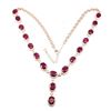 Image 3 : Genuine Pigeon Blood Red Ruby Necklace
