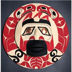 West Coast Native Moon Mask with Eagle Spirit