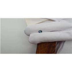 Vivid Blue/Silver fine handcraft cut Sapphire 0.87 ct