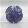 Image 2 : HAND CARVED 335 CT BLUE LAPIS LAZULI ROSE FIGURINE