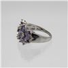 Image 4 : Beautiful 11.5 Ct. Diamond and Amethyst Ring
