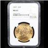 Image 2 : ***Auction Highlight*** NGC 1897-p Gold Liberty Double Eagle $20 Graded ms63 By NGC (fc)