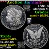 Image 1 : ***Auction Highlight*** 1881-s Morgan Dollar $1 Graded GEM+ DMPL By USCG (fc)