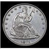 Image 2 : ***Auction Highlight*** 1871-p Seated Half Dollar 50c Graded Choice AU/BU Slider By USCG (fc)