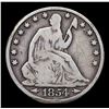 Image 2 : 1854-o Seated Half Dollar 50c Grades f+