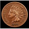 Image 2 : 1869 Indian Cent 1c Grades vf++