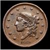 Image 2 : 1838 N-8 Coronet Head Large Cent 1c Grades vf+