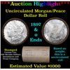 Image 1 : ***Auction Highlight*** 1897 & o Uncirculated Morgan Dollar Shotgun Roll (fc)
