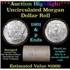 Image 1 : ***Auction Highlight*** 1901 & p Uncirculated Morgan Dollar Shotgun Roll (fc)