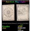 Image 1 : ***Auction Highlight*** Continental Currency February 17, 1776 $2/3 Fr-CC22 Plate C, Grades vf+ (fc)