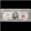 Image 2 : 1963 $5 Red seal United States Note Grades Select AU