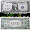 Image 1 : 1935c $1 Blue Seal Silver Certificate Grades Select CU