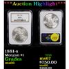 Image 1 : ***Auction Highlight*** NGC 1881-s Morgan Dollar $1 Graded ms66 By NGC (fc)