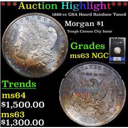 ***Auction Highlight*** NGC 1880-cc GSA Hoard Morgan Dollar $1 Graded ms63 By NGC (fc)
