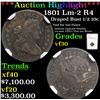 Image 1 : ***Auction Highlight*** NGC 1801 Lm-2 R4 Draped Bust Half Dime 1/2 10c Graded vf30 By NGC (fc)