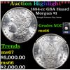 Image 1 : ***Auction Highlight*** NGC 1884-cc GSA Hoard Morgan Dollar $1 Graded ms66 By NGC (fc)