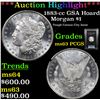 Image 1 : ***Auction Highlight*** PCGS 1883-cc GSA Hoard Morgan Dollar $1 Graded ms63 By PCGS (fc)