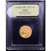 Image 4 : ***Auction Highlight*** 1911-d Gold Indian Half Eagle $5 Graded Select Unc By USCG (fc)