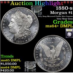 ***Auction Highlight*** 1880-s Morgan Dollar $1 Graded Choice Unc+ DMPL By USCG (fc)