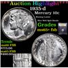 Image 1 : ***Auction Highlight*** 1935-d Mercury Dime 10c Graded GEM+ FSB By USCG (fc)