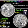 Image 1 : ***Auction Highlight*** 1933-s Walking Liberty Half Dollar 50c Graded Select Unc By USCG (fc)