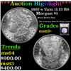 Image 1 : ***Auction Highlight*** 1887-s Vam 11 I3 R6 Morgan Dollar $1 Graded Select+ Unc By USCG (fc)