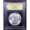 Image 4 : ***Auction Highlight*** 1934-d Peace Dollar $1 Graded Choice+ Unc BY USCG (fc)