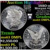 Image 1 : ***Auction Highlight*** 1880-o Morgan Dollar $1 Graded Select Unc DMPL By USCG (fc)