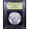 Image 4 : ***Auction Highlight*** 1881-p Morgan Dollar $1 Graded GEM+ Unc By USCG (fc)