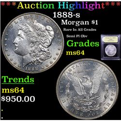 ***Auction Highlight*** 1888-s Morgan Dollar $1 Graded Choice Unc By USCG (fc)