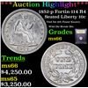 Image 1 : ***Auction Highlight*** 1852-p Fortin-114 R4 Seated Liberty Dime 10c Graded GEM+ Unc By USCG (fc)