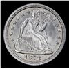 Image 2 : ***Auction Highlight*** 1852-p Fortin-114 R4 Seated Liberty Dime 10c Graded GEM+ Unc By USCG (fc)