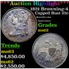 Image 1 : ***Auction Highlight*** 1831 Browning-4 Capped Bust Quarter 25c Graded Select Unc By USCG (fc)