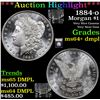 Image 1 : ***Auction Highlight*** 1884-o Morgan Dollar $1 Graded Choice Unc+ DMPL BY USCG (fc)