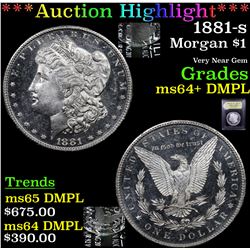 ***Auction Highlight*** 1881-s Morgan Dollar $1 Graded Choice Unc+ DMPL By USCG (fc)